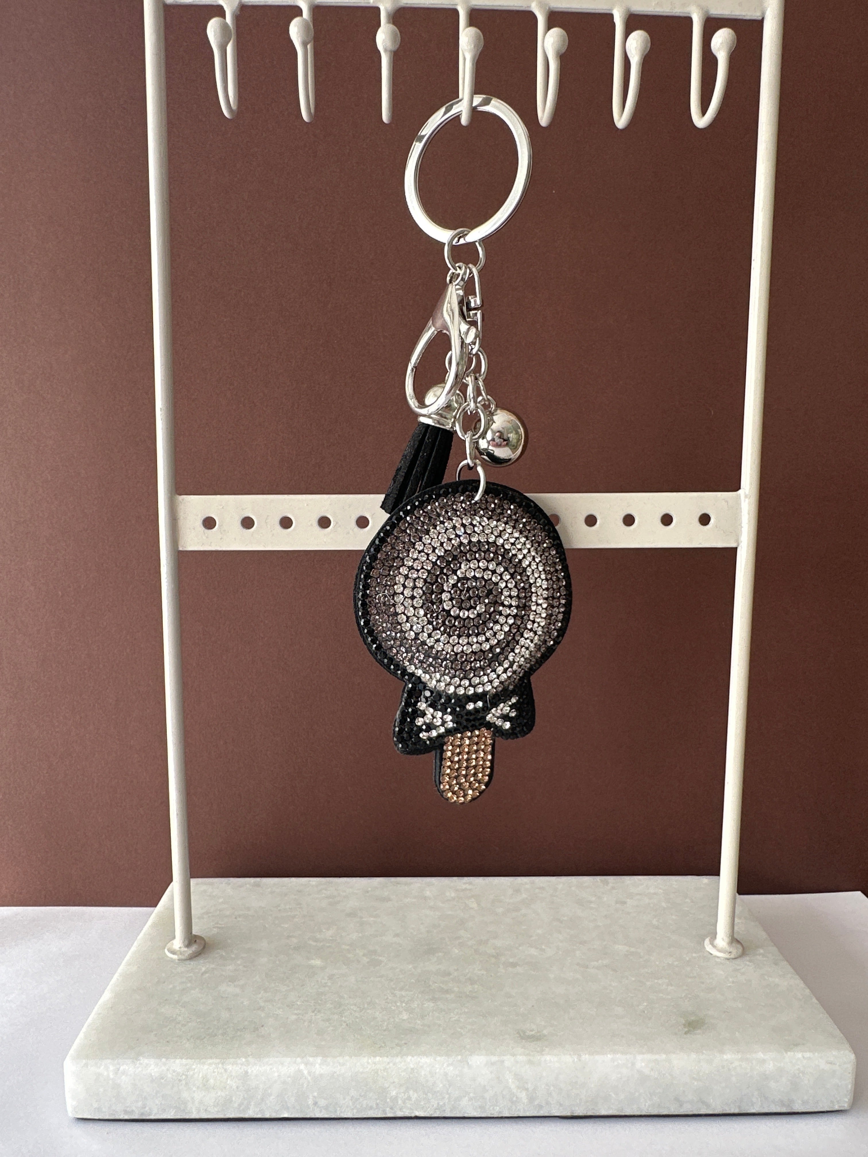 Porte-clé sucette à strass