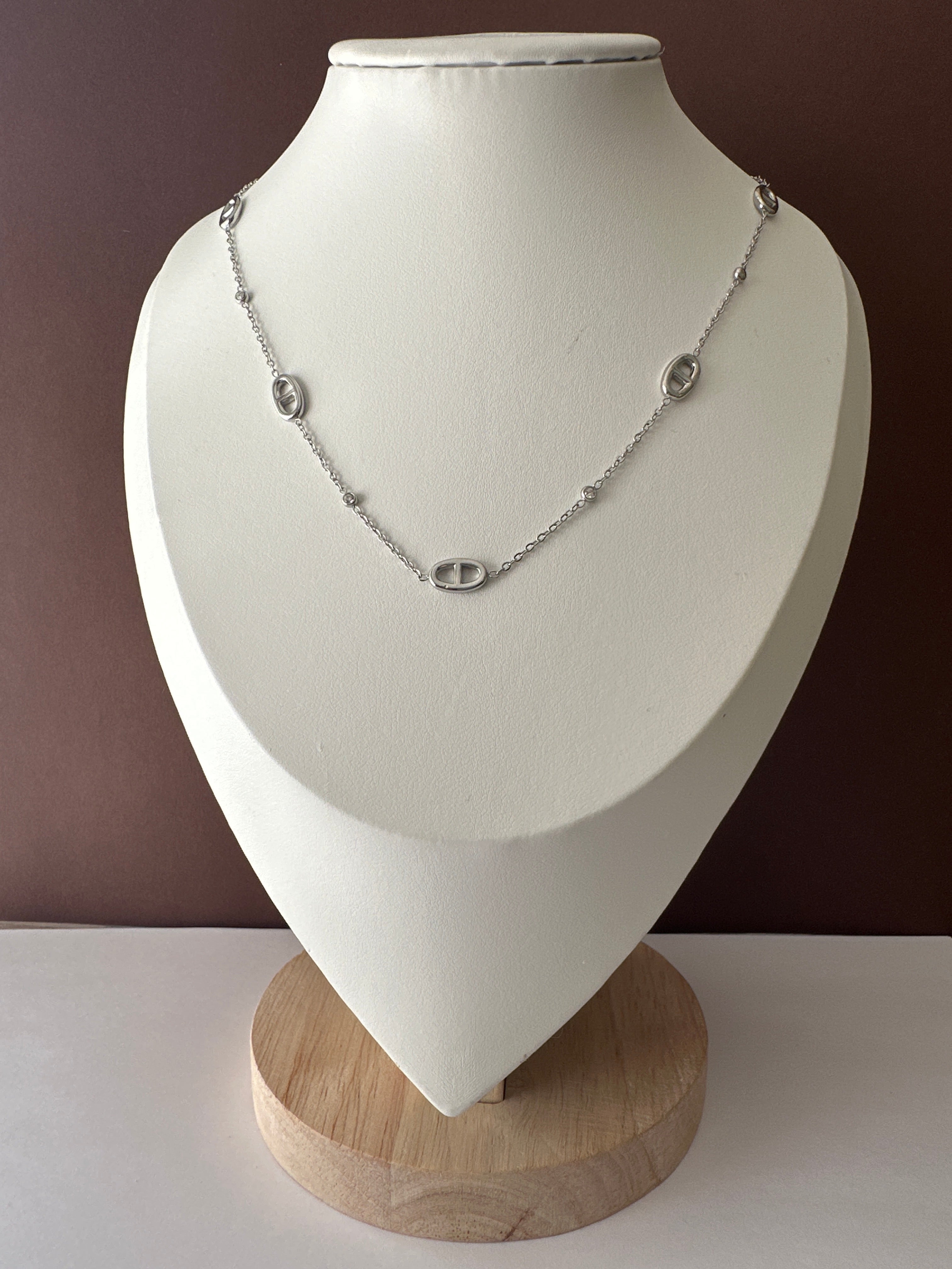 Collier Eva argenté