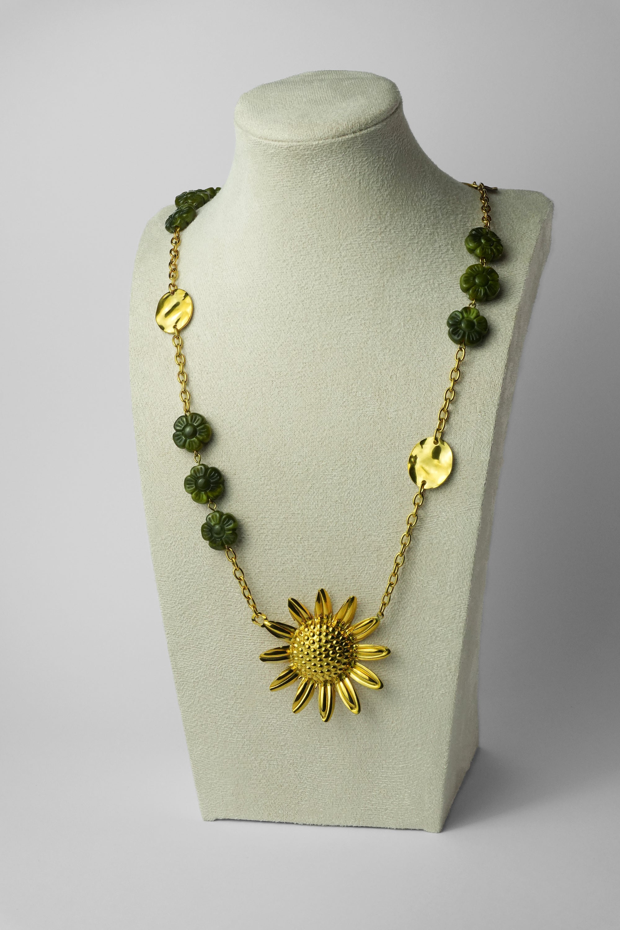 Collier sautoir fleur