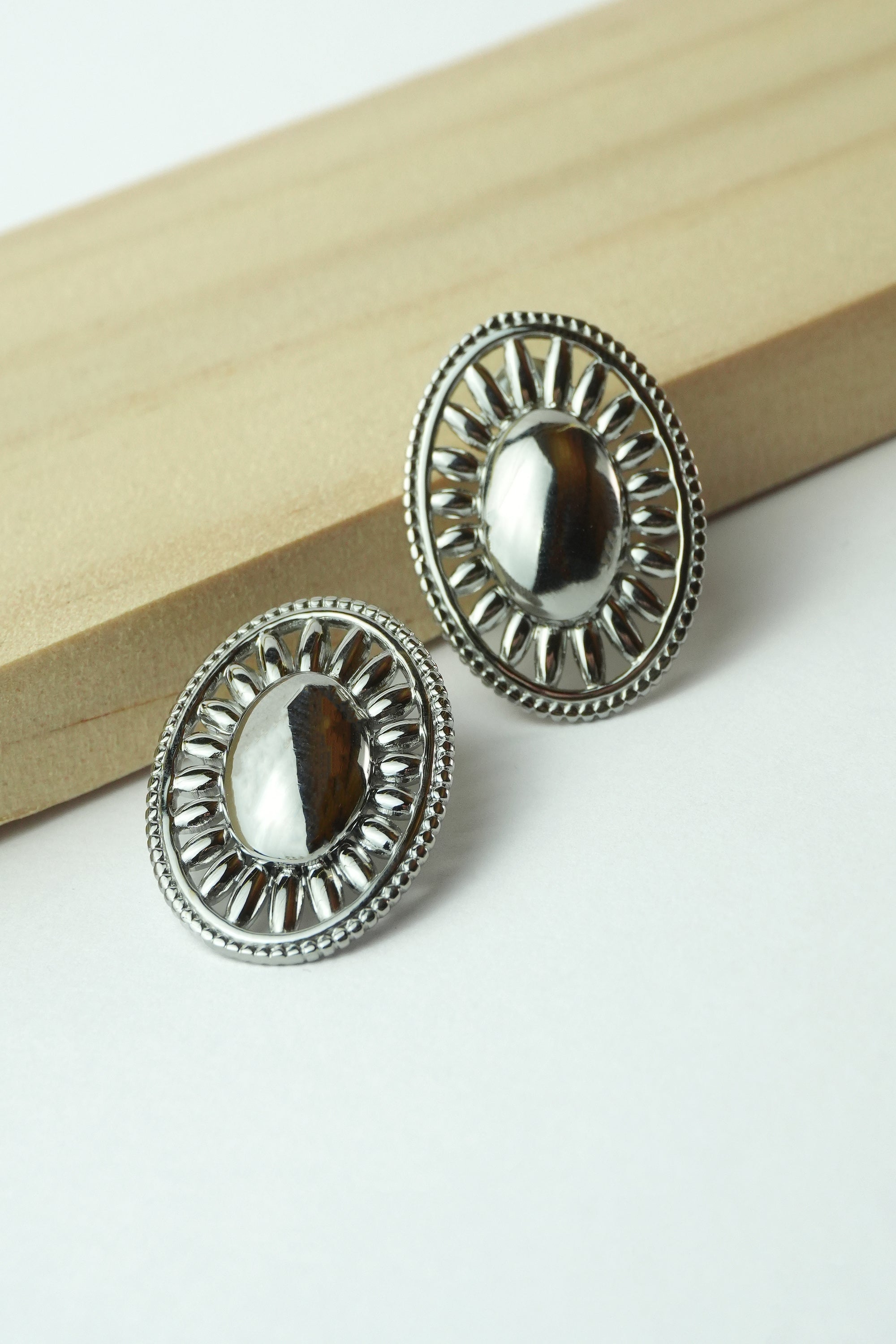 Boucles d'oreilles Anastasia argentées