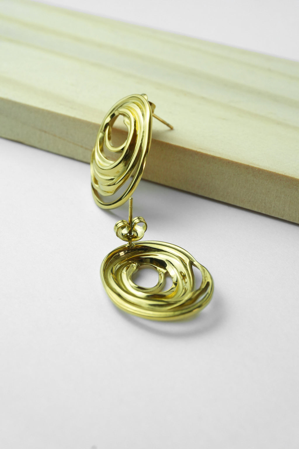 Boucles d'oreilles Alba dorées