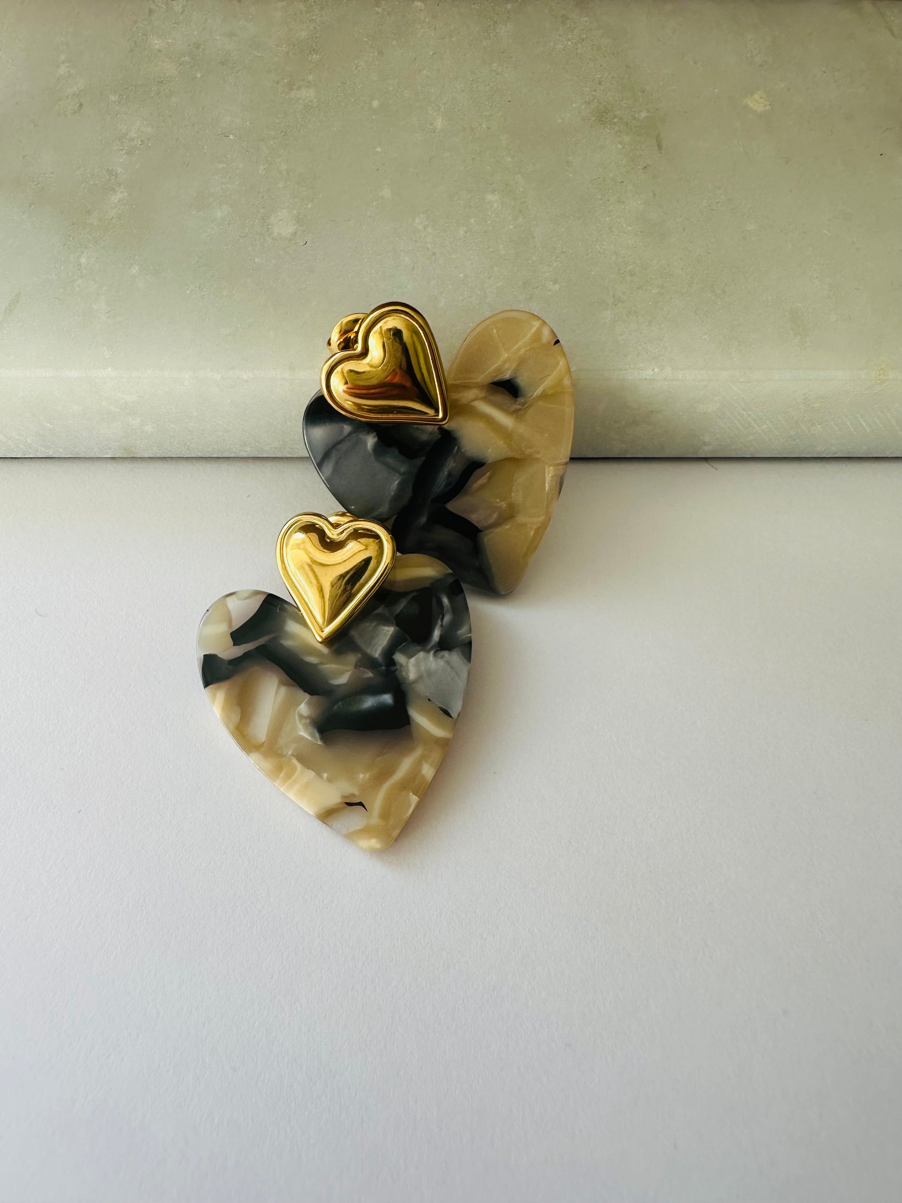 Boucle d'oreille My Love - Beige